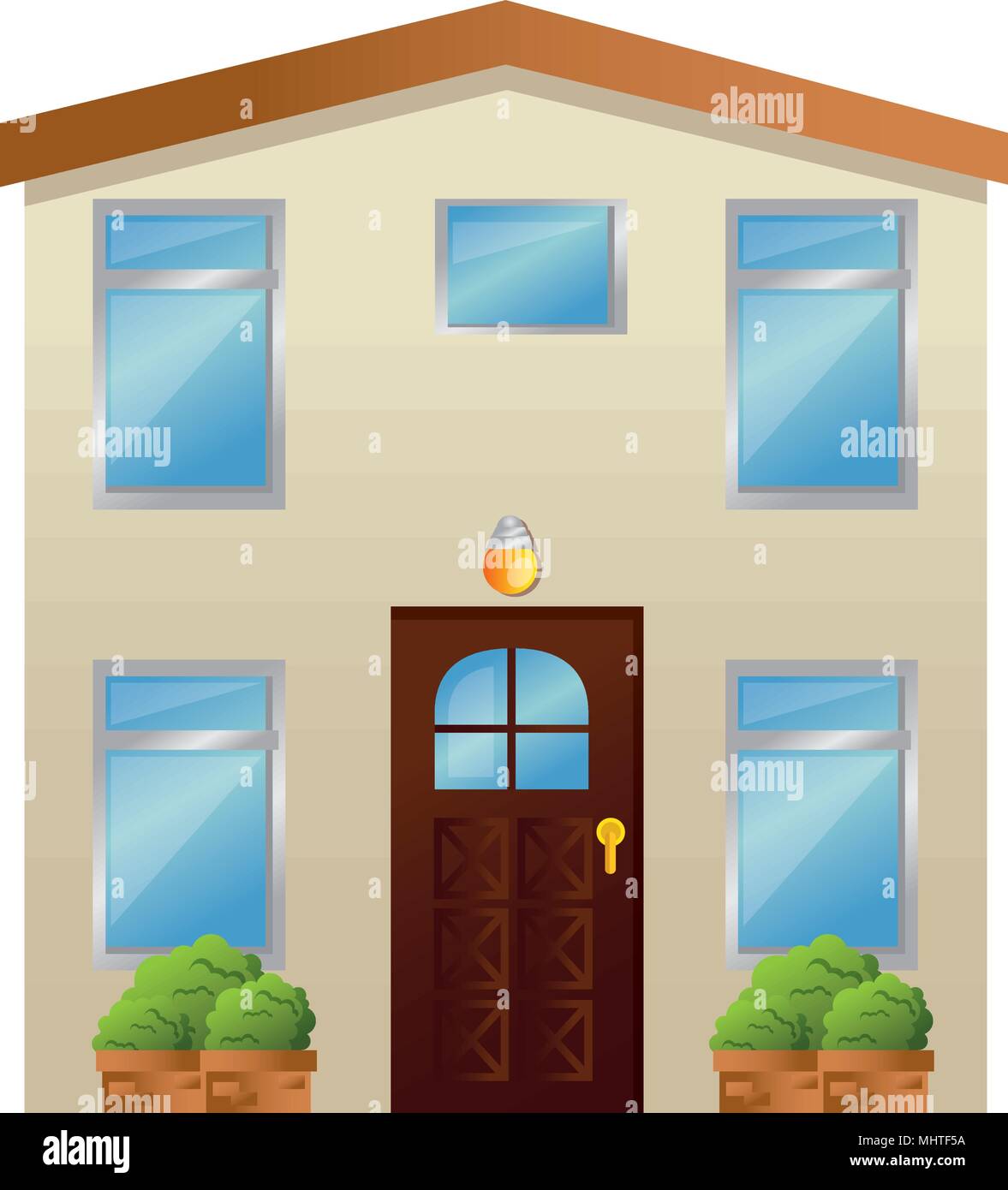 house facade front icon Stock Vector Image & Art - Alamy