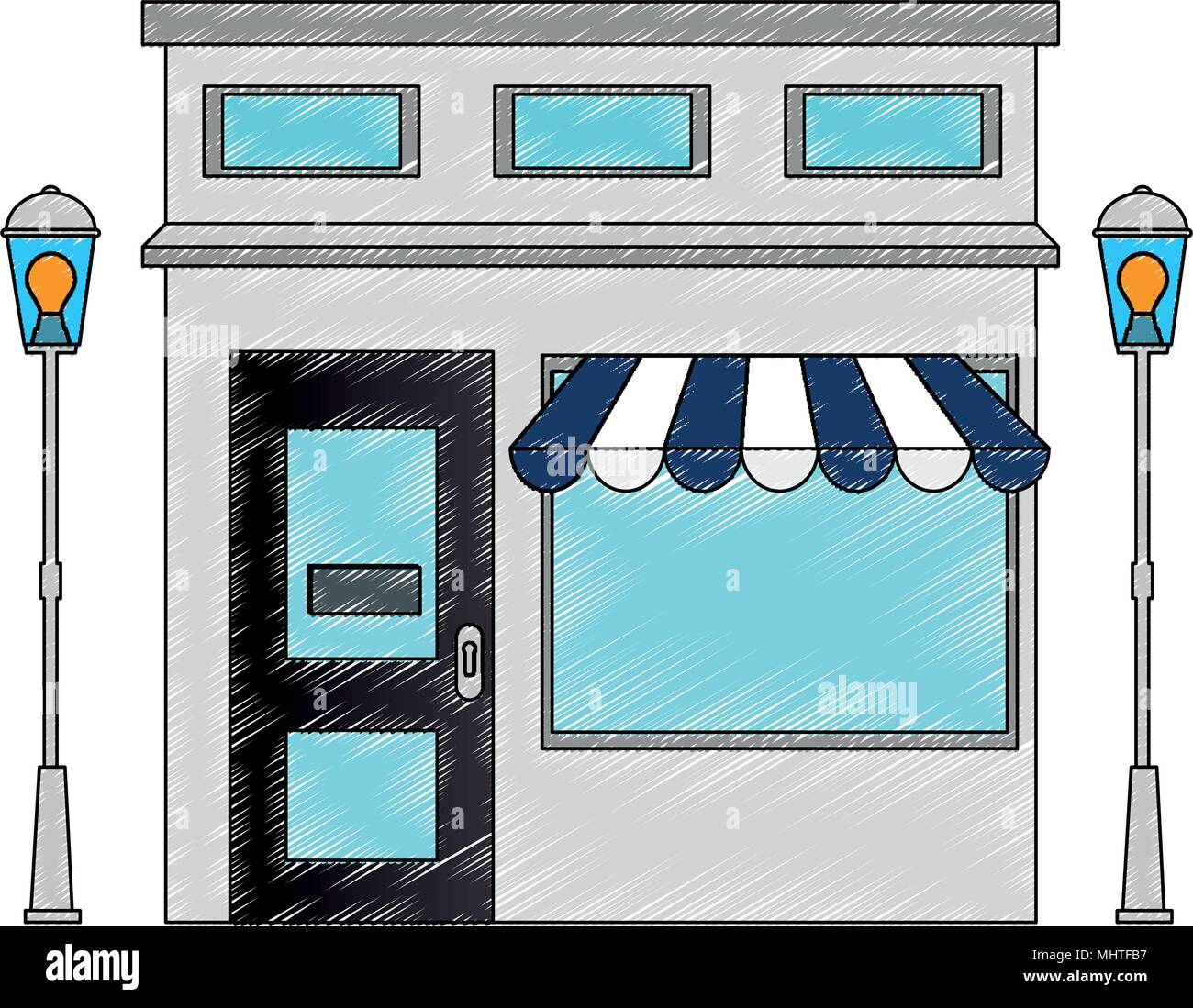 store building front facade Stock Vector Image & Art - Alamy
