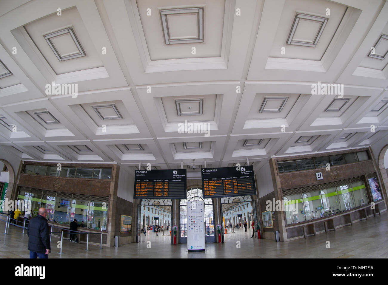 Lisbon Railway station, Portugal Stock Photo