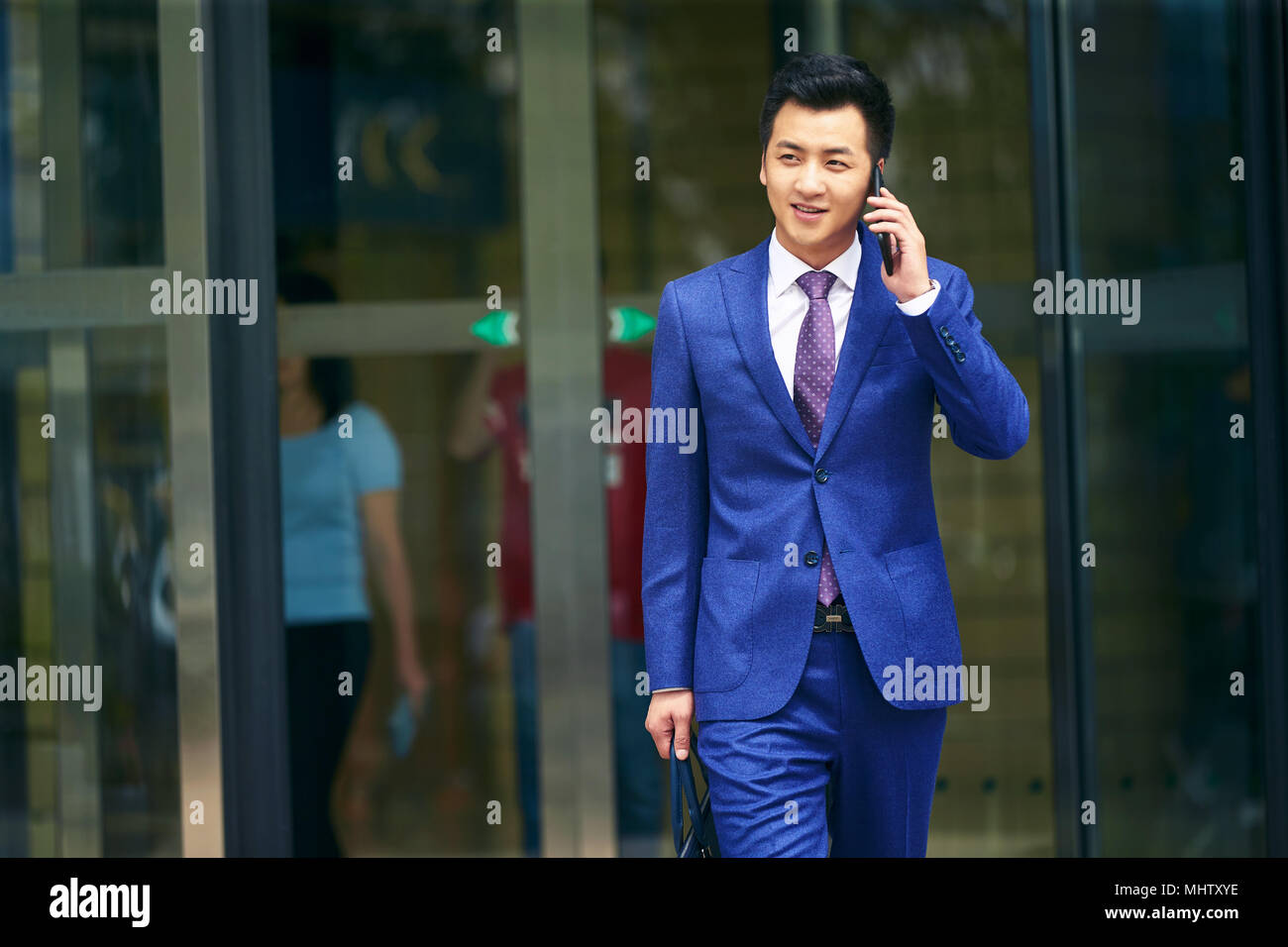 Business Man Make A Phone Call Stock Photo Alamy