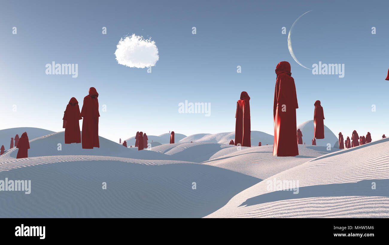 Scary figure in hooded cloak hi-res stock photography and images - Alamy