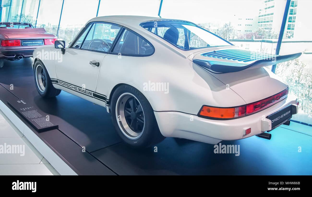 STUTTGART, GERMANY-APRIL 7, 2017: 1983 Porsche 911 SC RS in the Porsche Museum Stock Photo