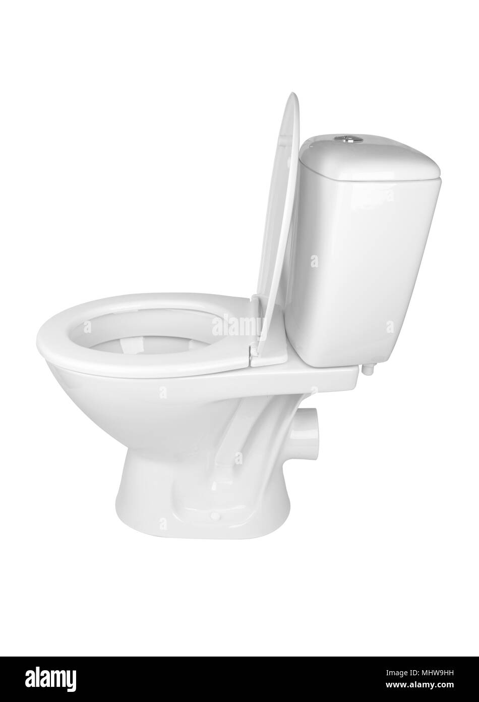 toilet bowl isolated on a white background Stock Photo - Alamy