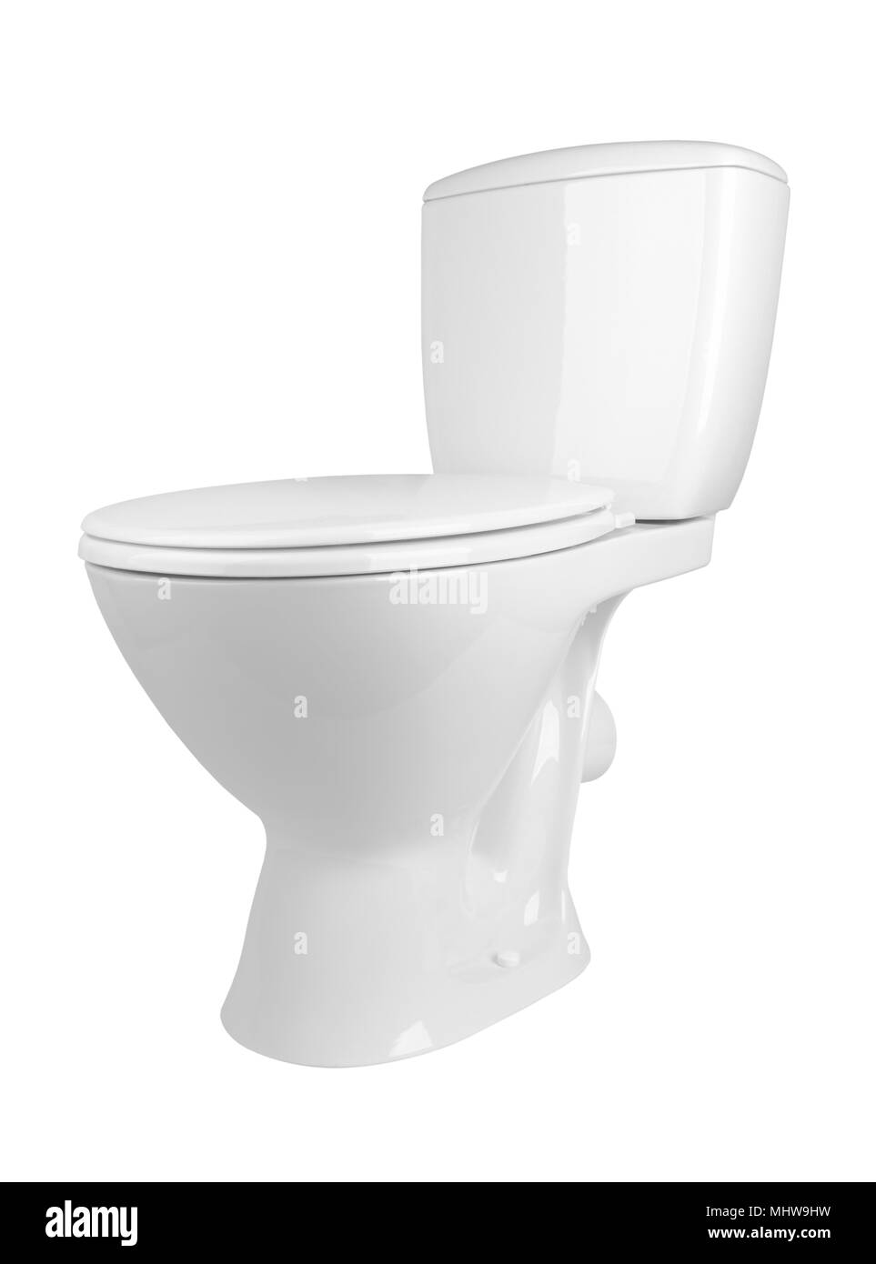 toilet bowl isolated on a white background Stock Photo - Alamy