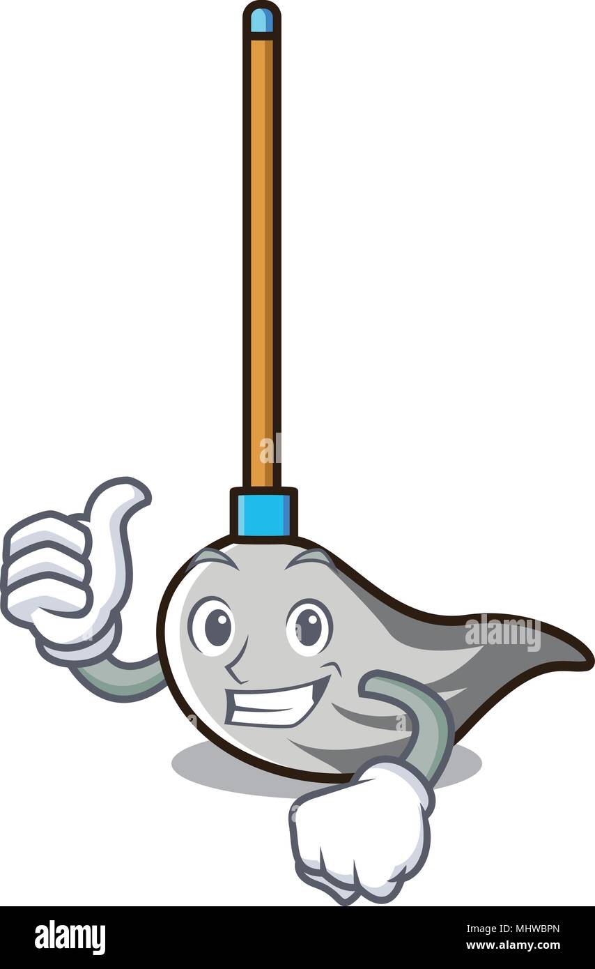 Thumbs up mop character cartoon style Stock Vector Image & Art Alamy