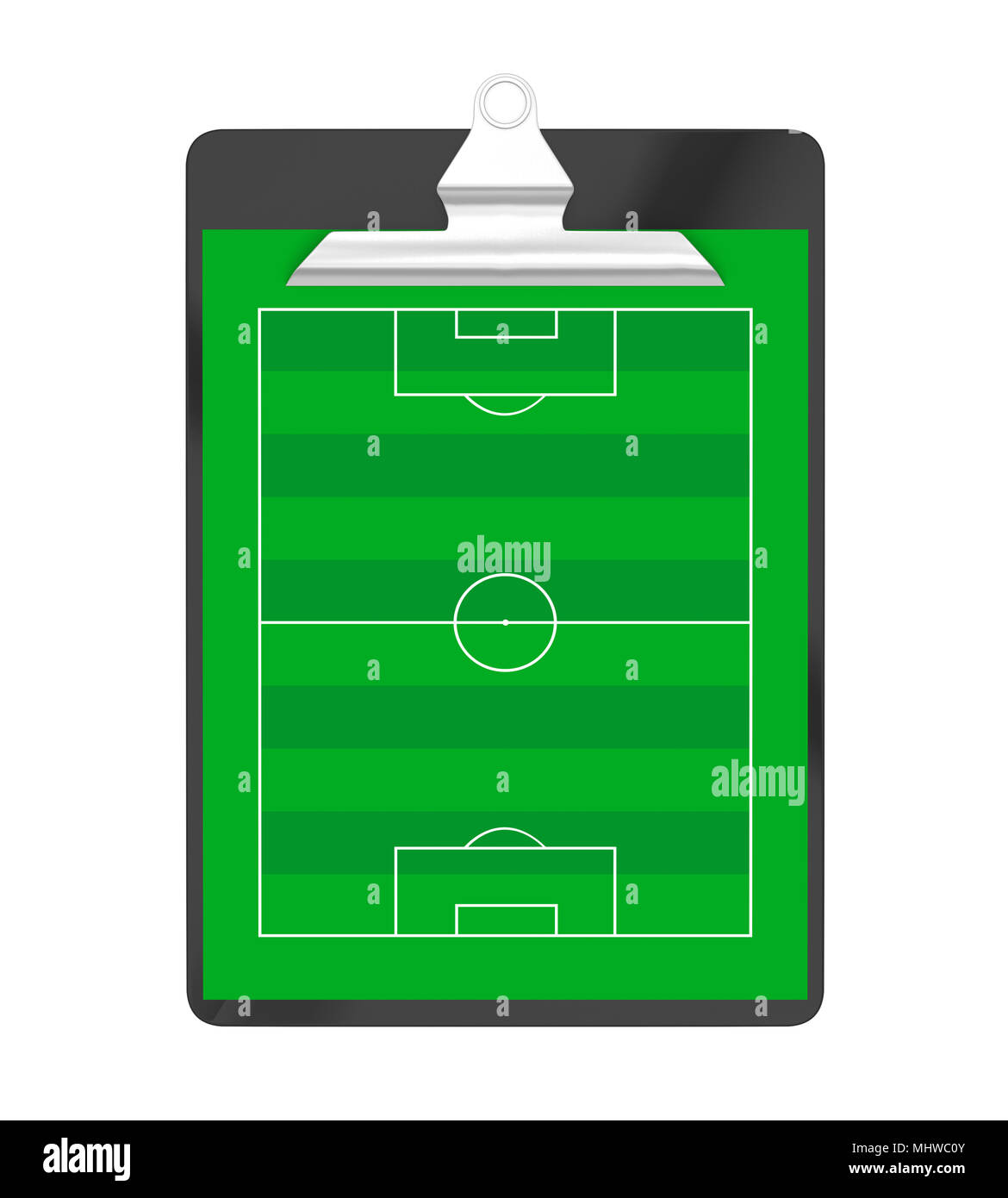 Soccer Clipboard Isolated Stock Photo