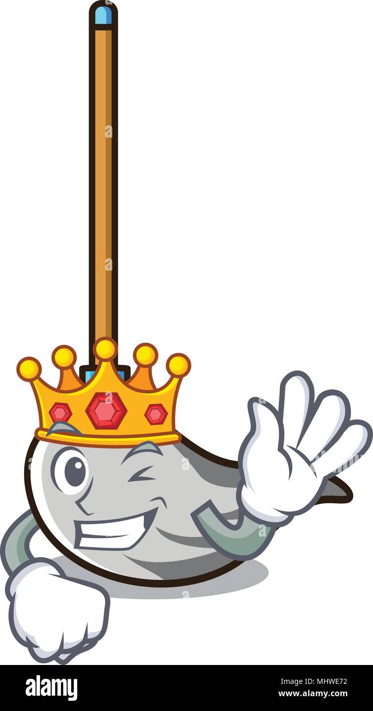 King mop mascot cartoon style Stock Vector Image & Art - Alamy