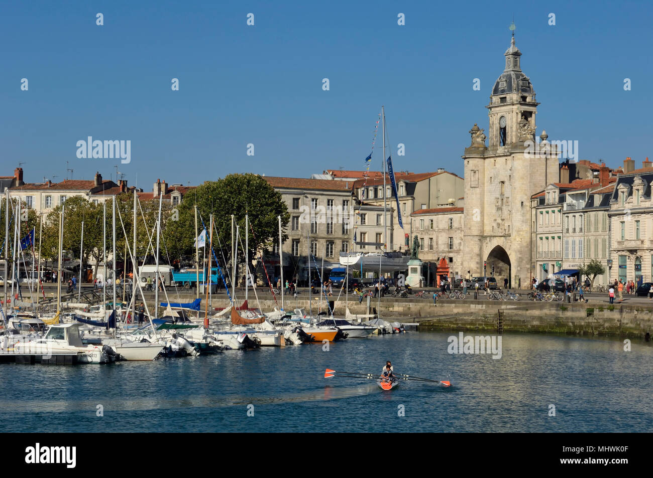 Old harbour,  LA ROCHELLE, Charente-Maritime department., France Stock Photo