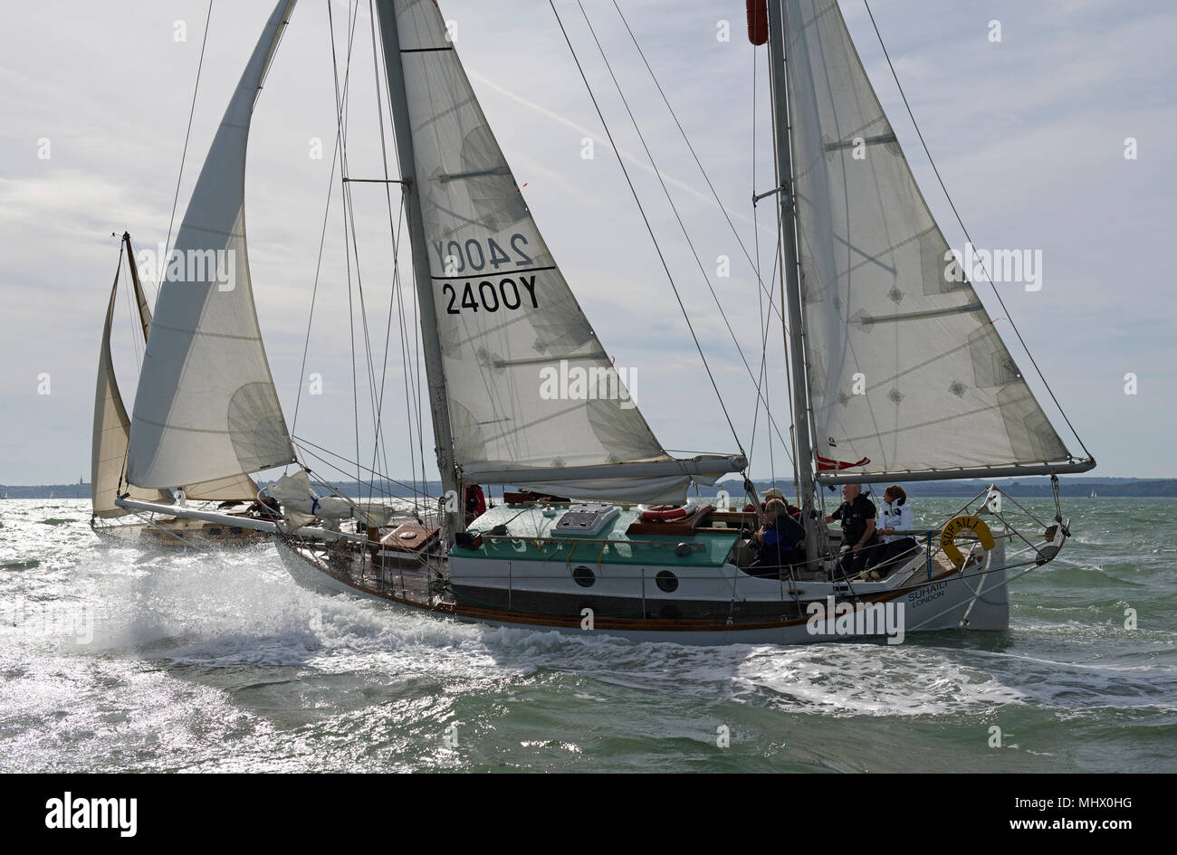 The yacht Suhaili on which Robin KnoxJohnston became the first man to