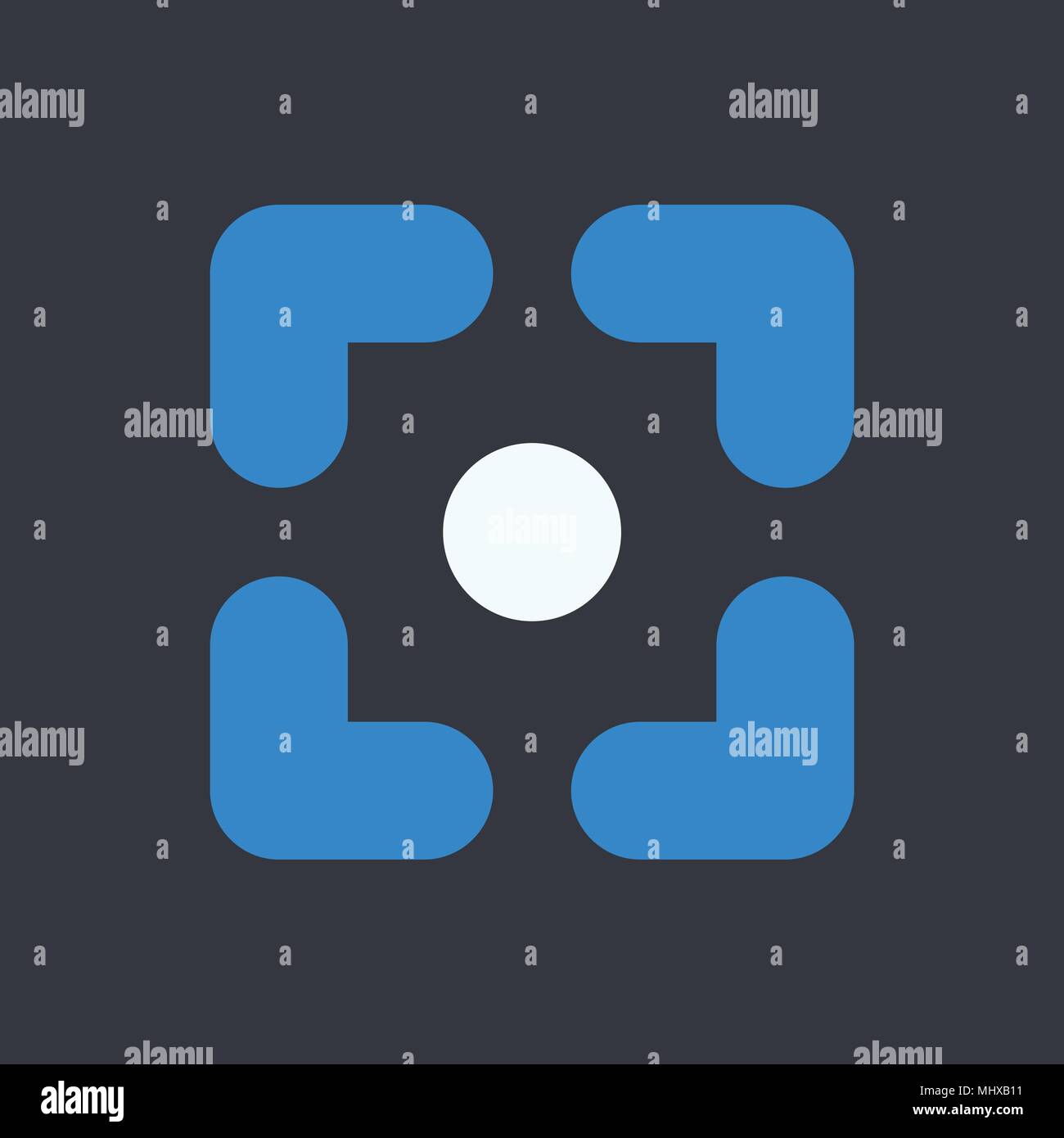 Eye vector icon Stock Vector