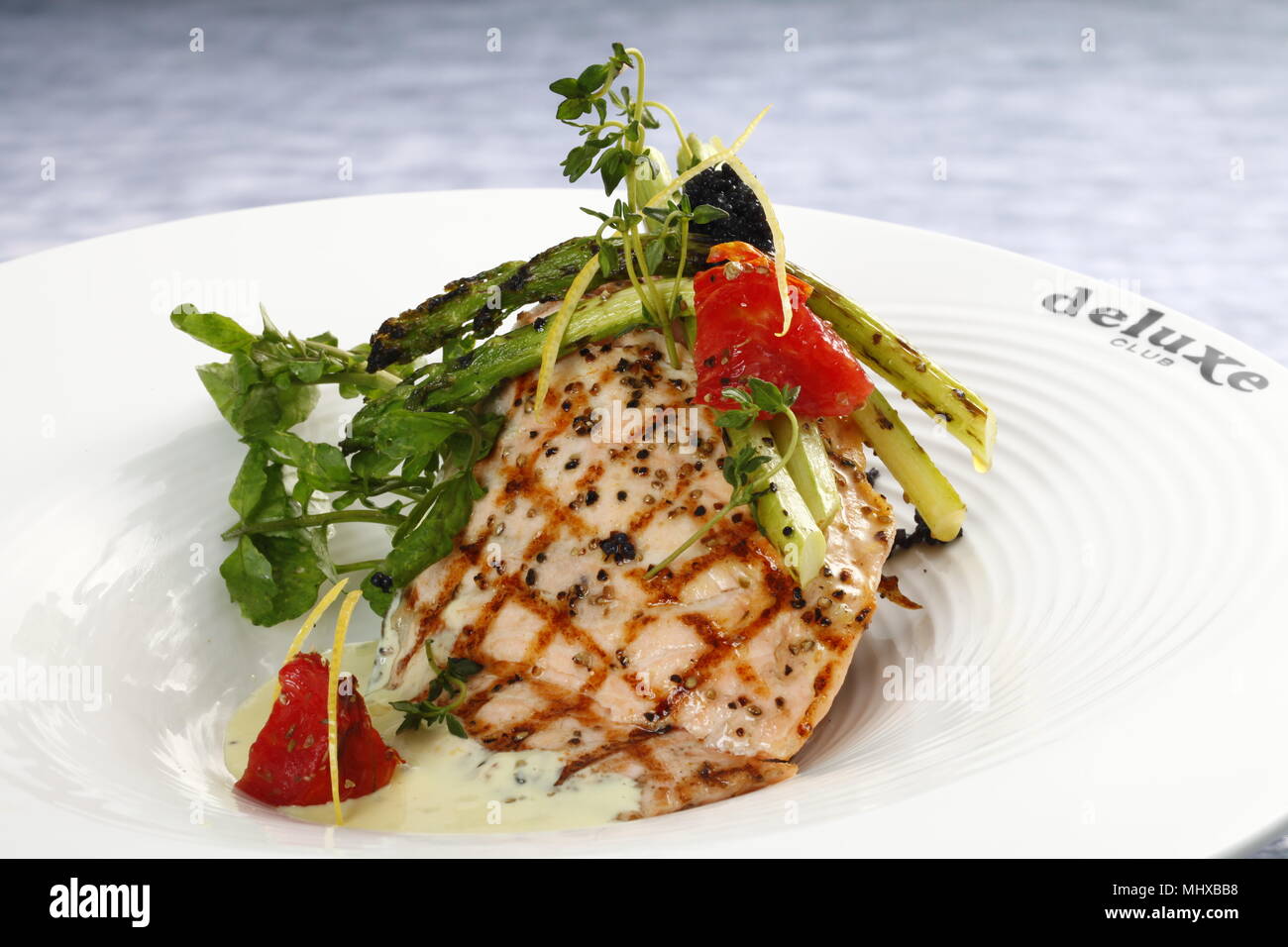 baked fish fillet Stock Photo - Alamy