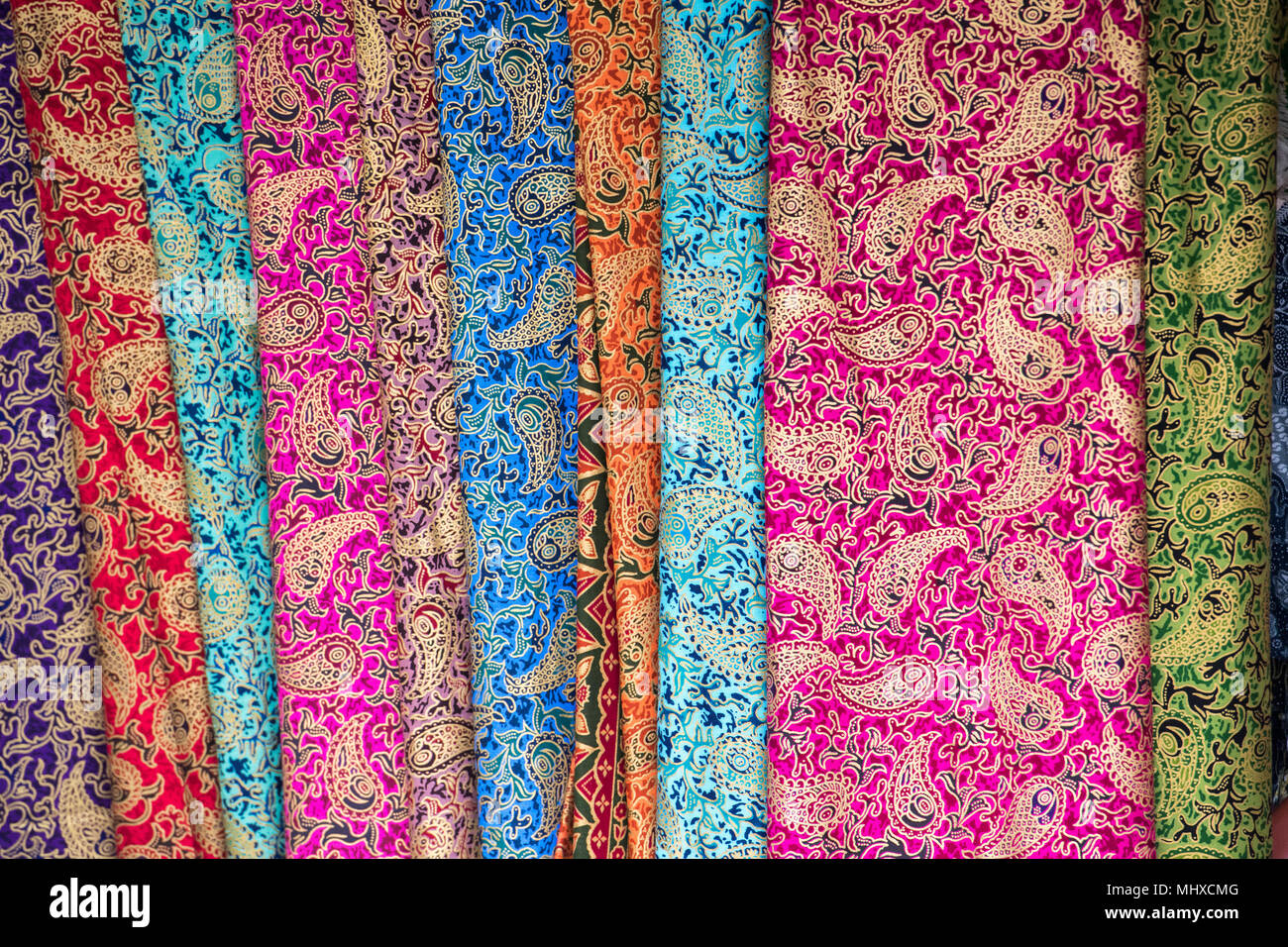 Traditional batik fabric which made from cotton or silk in Bali