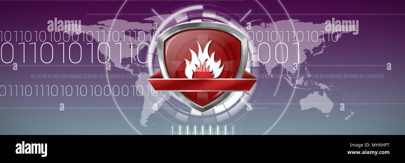 Composite image of red flame symbol Stock Photo