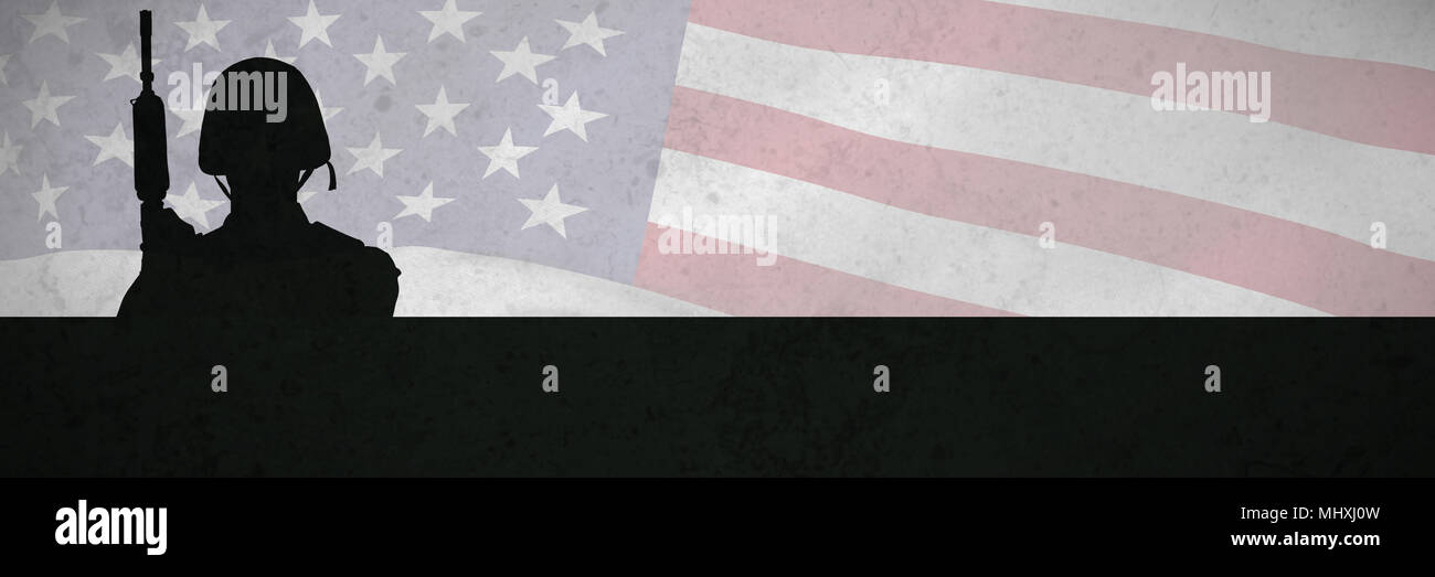 Composite image of american flag Stock Photo