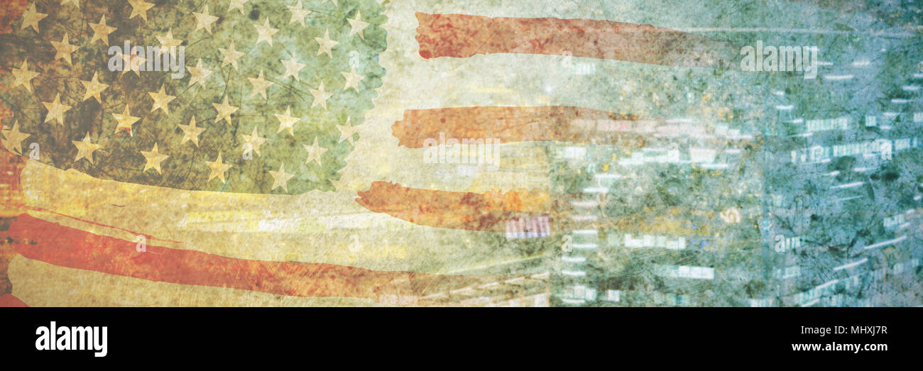 Composite image of usa national flag Stock Photo