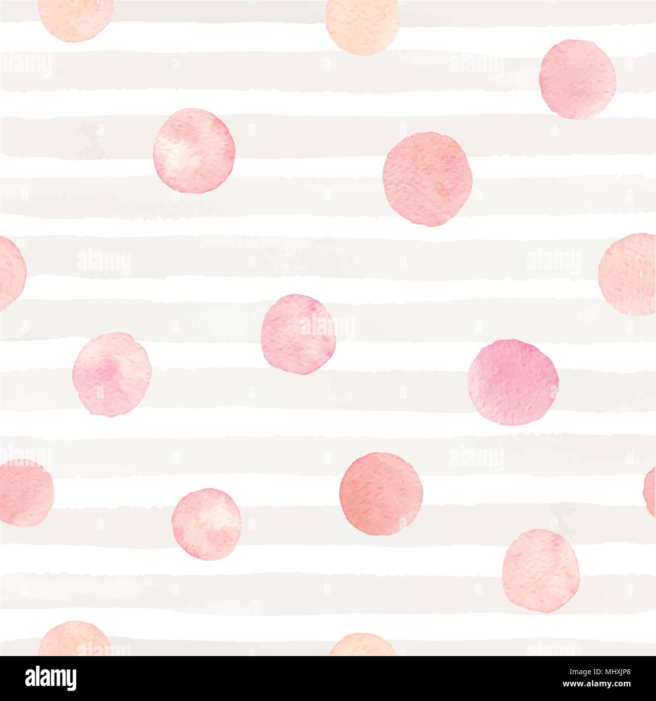 Vector hand drawn seamless pattern with strokes and dots on the white background Stock Vector