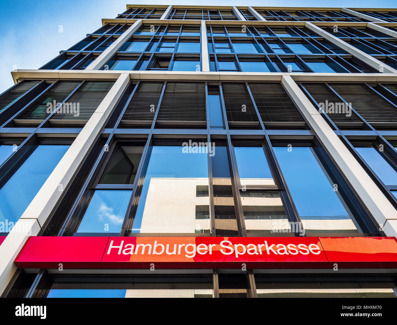 Hamburger Sparkasse HASPA, one of five free public savings banks in Germany, founded in 1827 Stock Photo