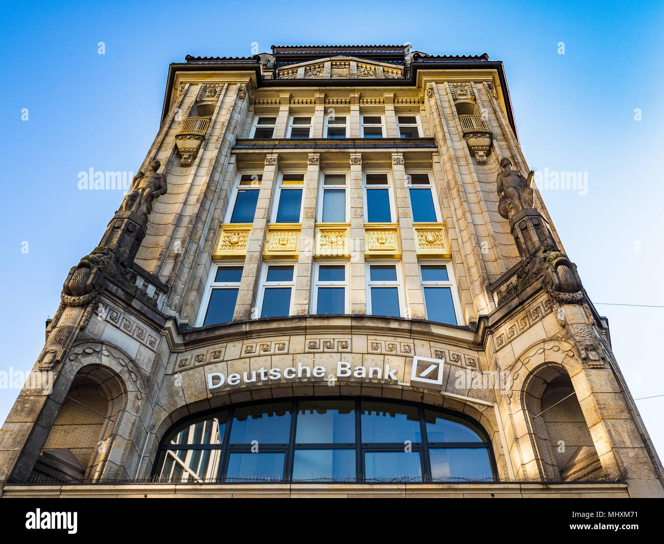 Deutsche Bank Office in Hamburg Germany Stock Photo