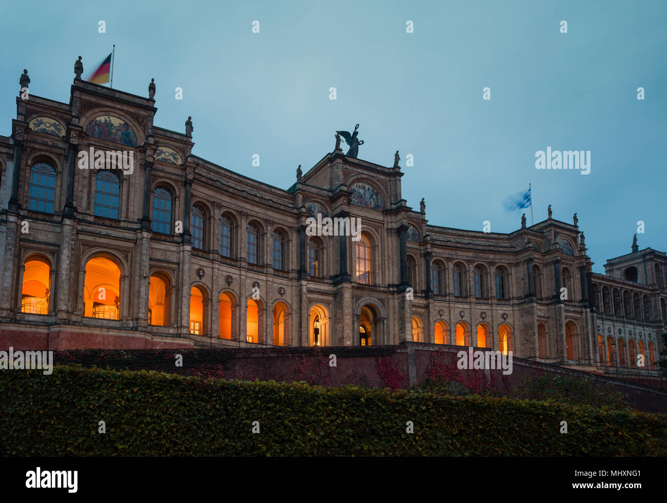 Maximilianeum, House of the bavarian Parliament, Munich, Bavaria, Germany, Europe Stock Photo