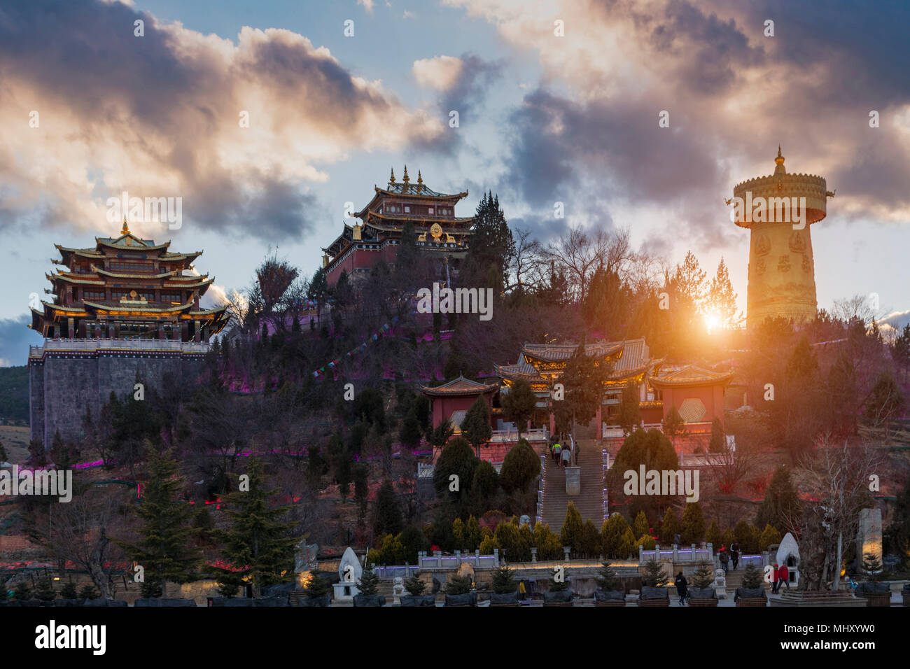 Ganden Sumtseling Monastery, Shangri-La County, Yunnan, China Stock Photo