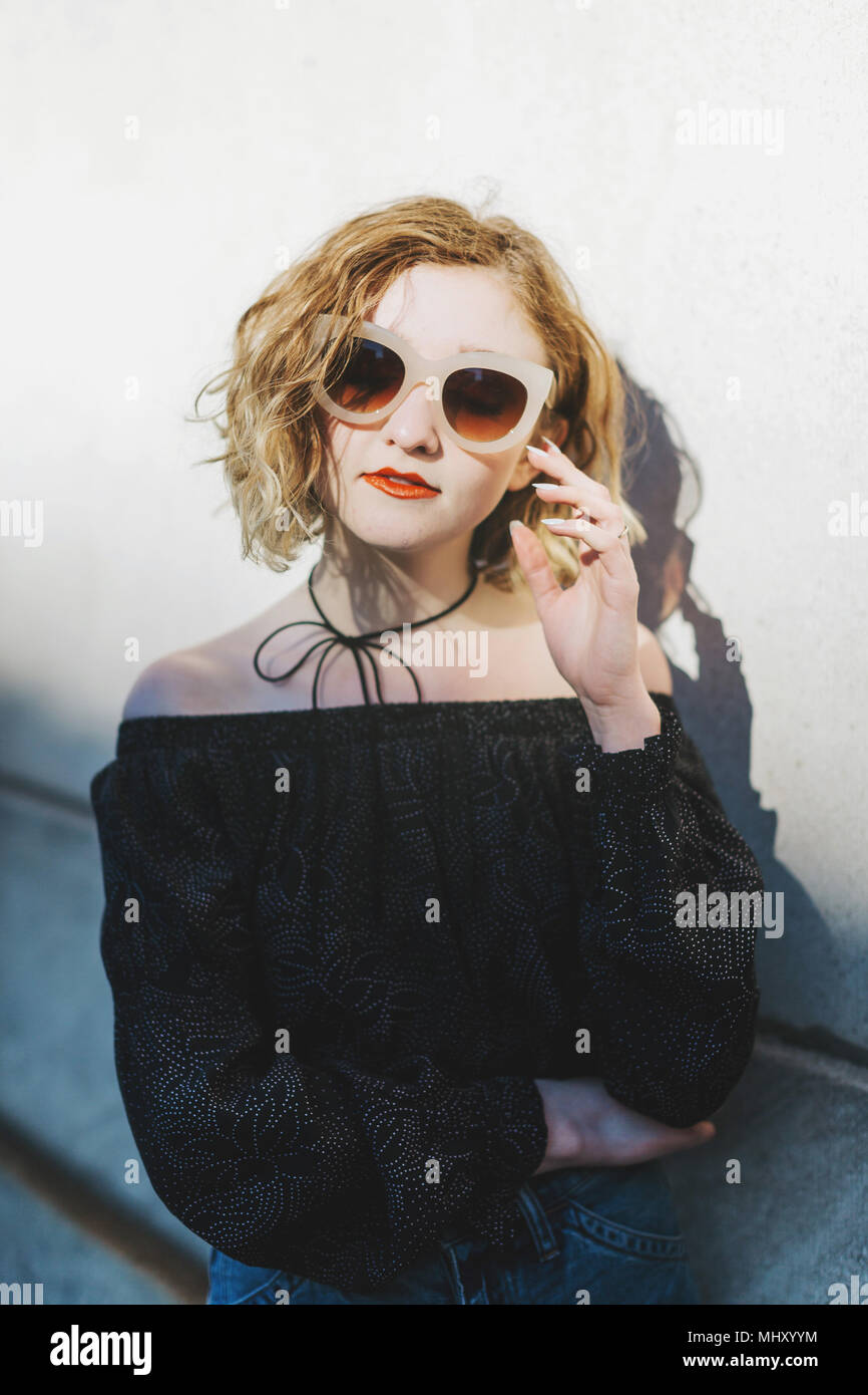 Red haired woman hi-res stock photography and images - Alamy