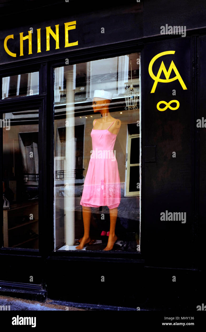 Vintage shop display in Montmartre Paris France Stock Photo Alamy