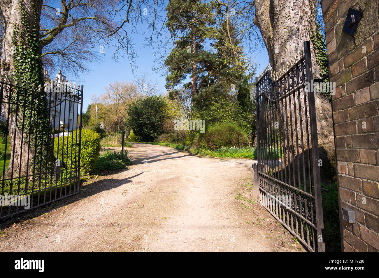 A scene from Castle Donington, East Midlands, UK Stock Photo Alamy