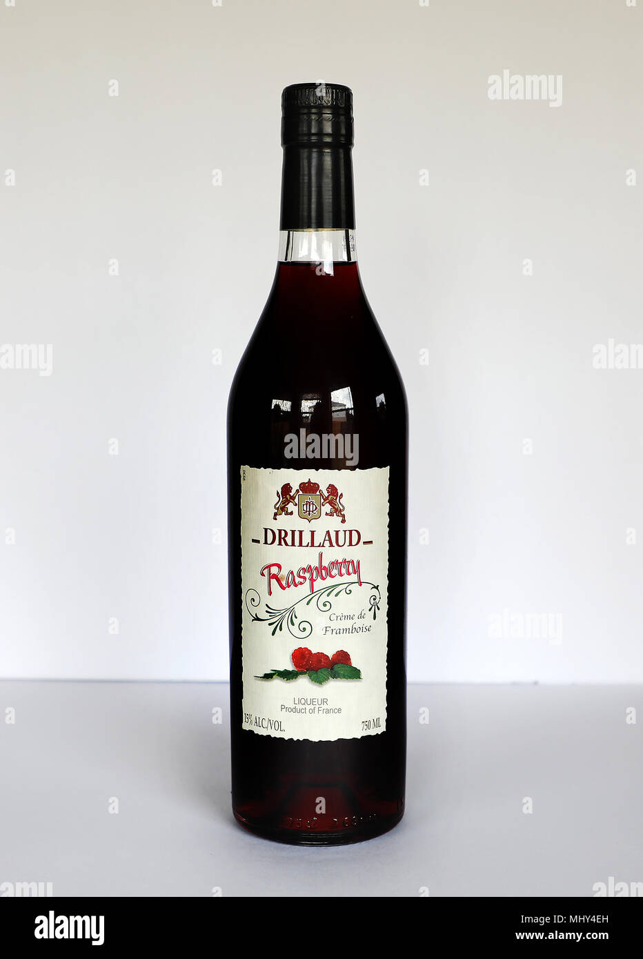 Raspberry Drillaud Liqueur Product Of France 25 Alcohol Bottle on
