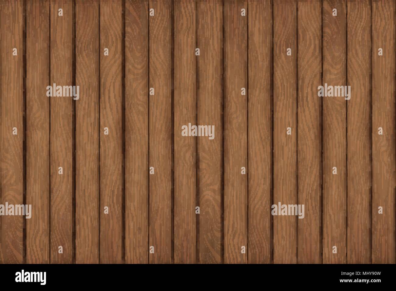 a texture of wood planks are sort in vertical line as cartoon shade on 16:9 size,artwork contains brown and dark brown color looks clearly Stock Vector