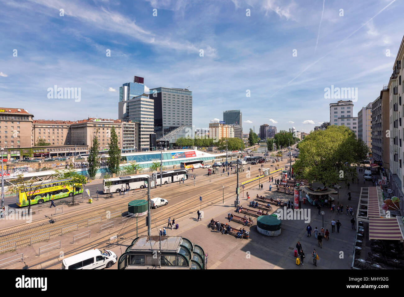 Schwedenplatz Square Vienna Austria Stock Photos ...