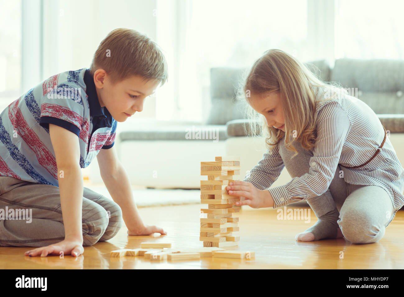 Two boys play board game hi-res stock photography and images - Alamy