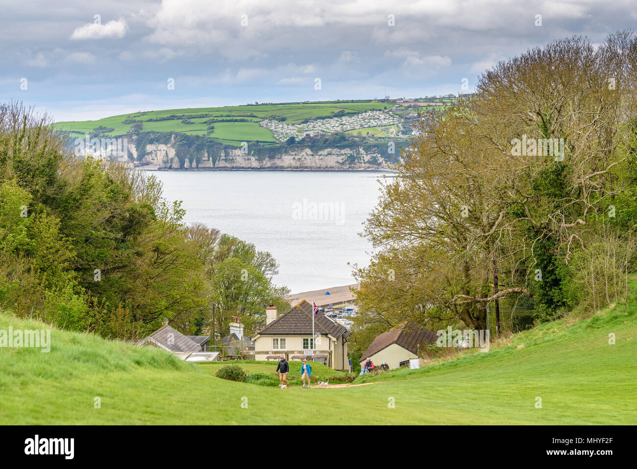 The Axe Cliff Golf Club course at the seaside town of Seaton, Devon