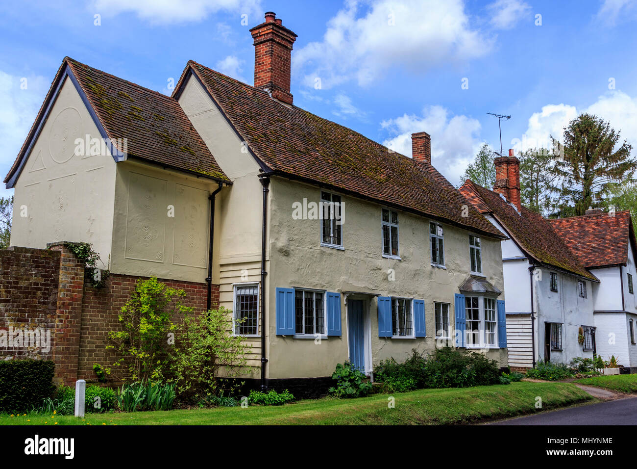 pretty and desirable village of much hadham high street hertfordshire,herts, england.uk,gb Stock