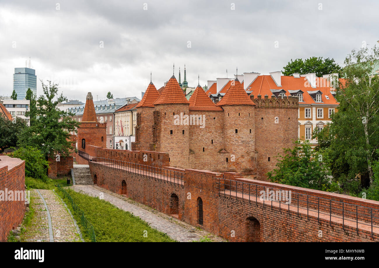 Warsaw the barbican hi-res stock photography and images - Alamy