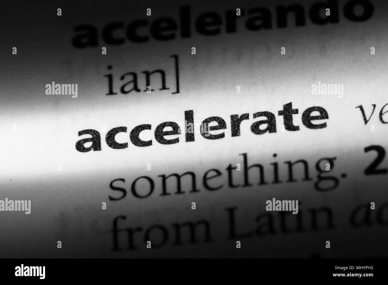 Accelerate hi-res stock photography and images - Alamy