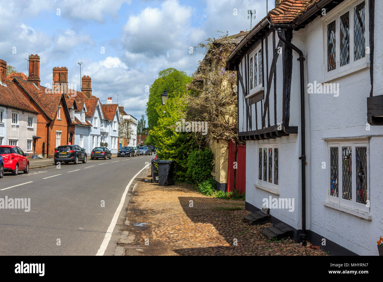 pretty and desirable village of much hadham high street hertfordshire