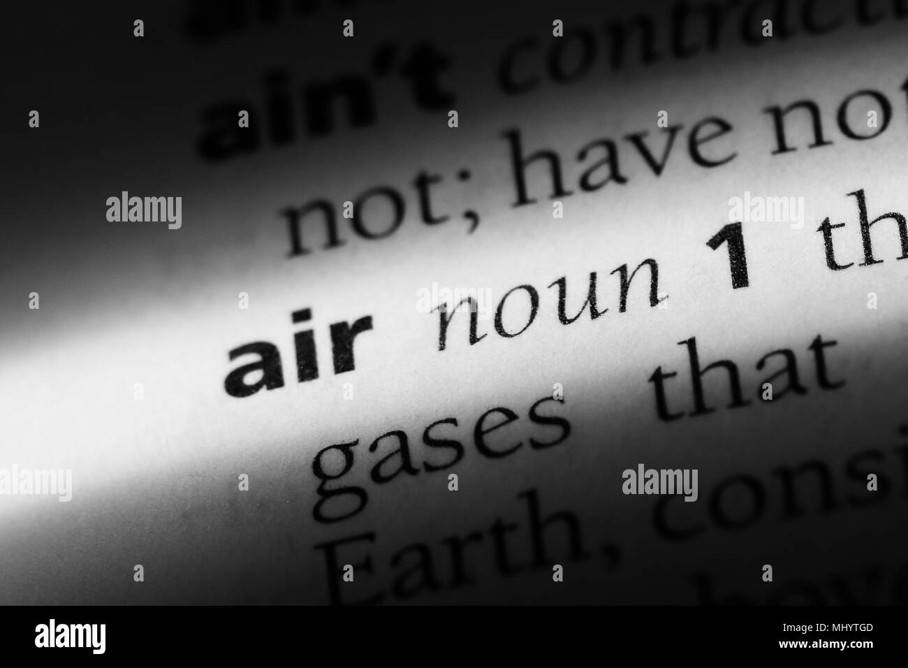 air word in a dictionary. air concept Stock Photo Alamy