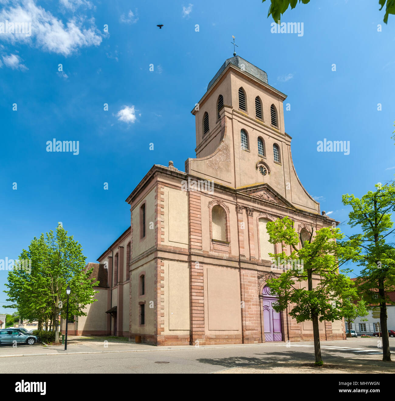 Eglise Royale Saint-Louis in Neuf Brisach - Alsace, France Stock Photo