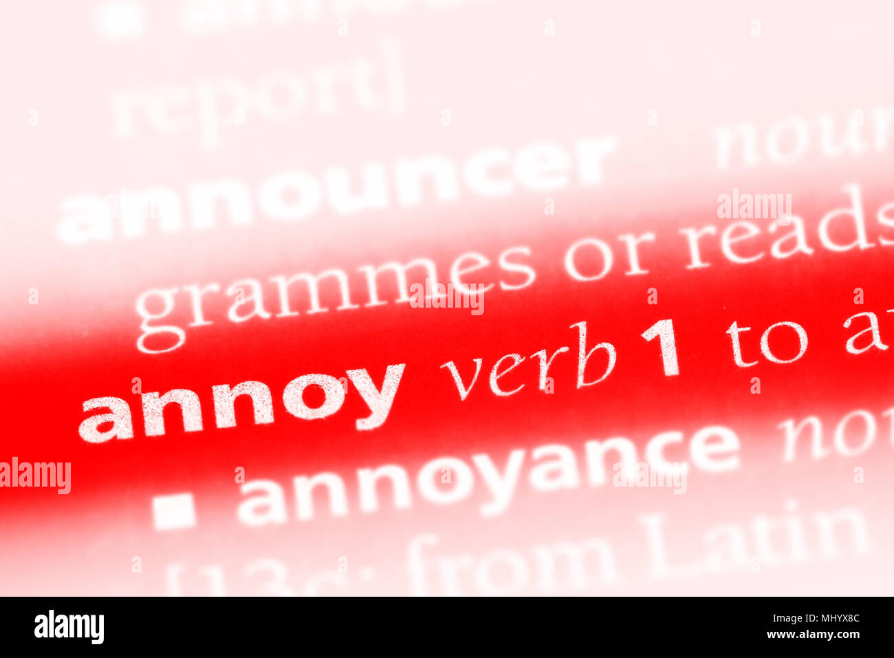 annoy word in a dictionary annoy concept Stock Photo Alamy annoy word in a dictionary annoy concept Stock Photo Alamy