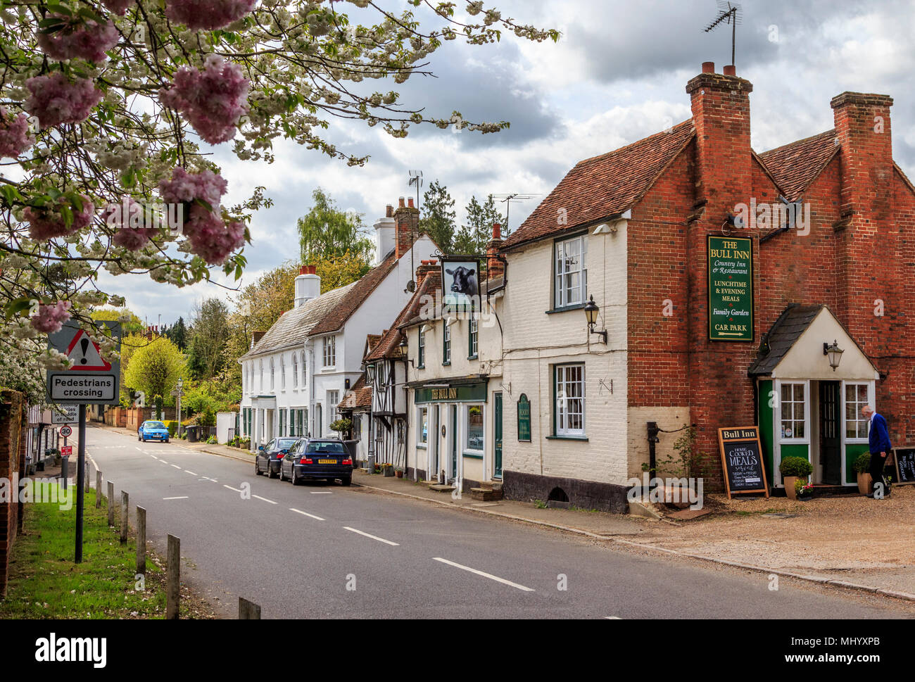 pretty and desirable village of much hadham high street hertfordshire