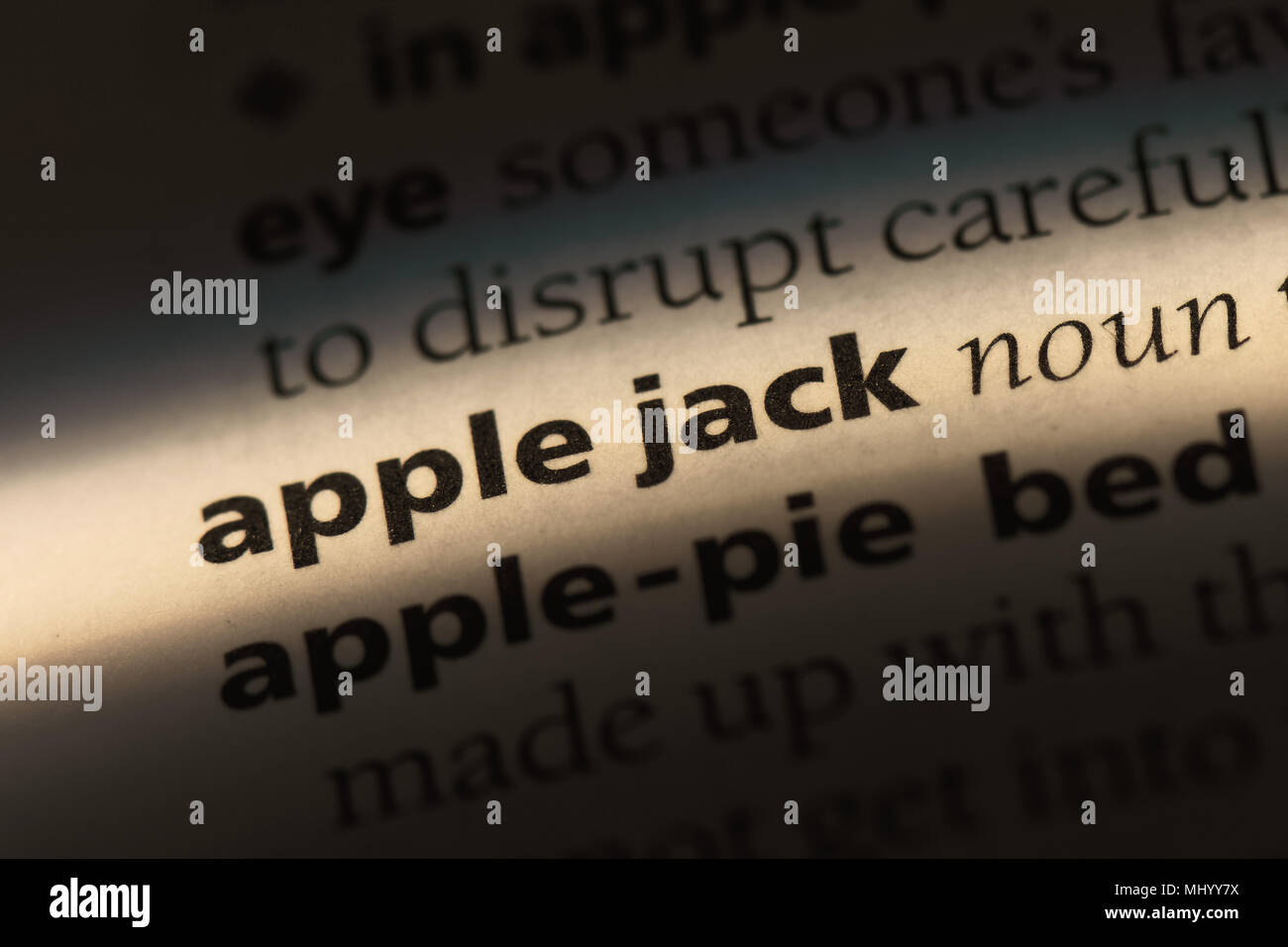 apple jack word in a dictionary. apple jack concept Stock Photo Alamy