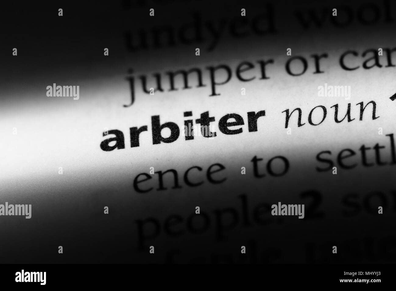 Arbiter Black and White Stock Photos & Images - Alamy