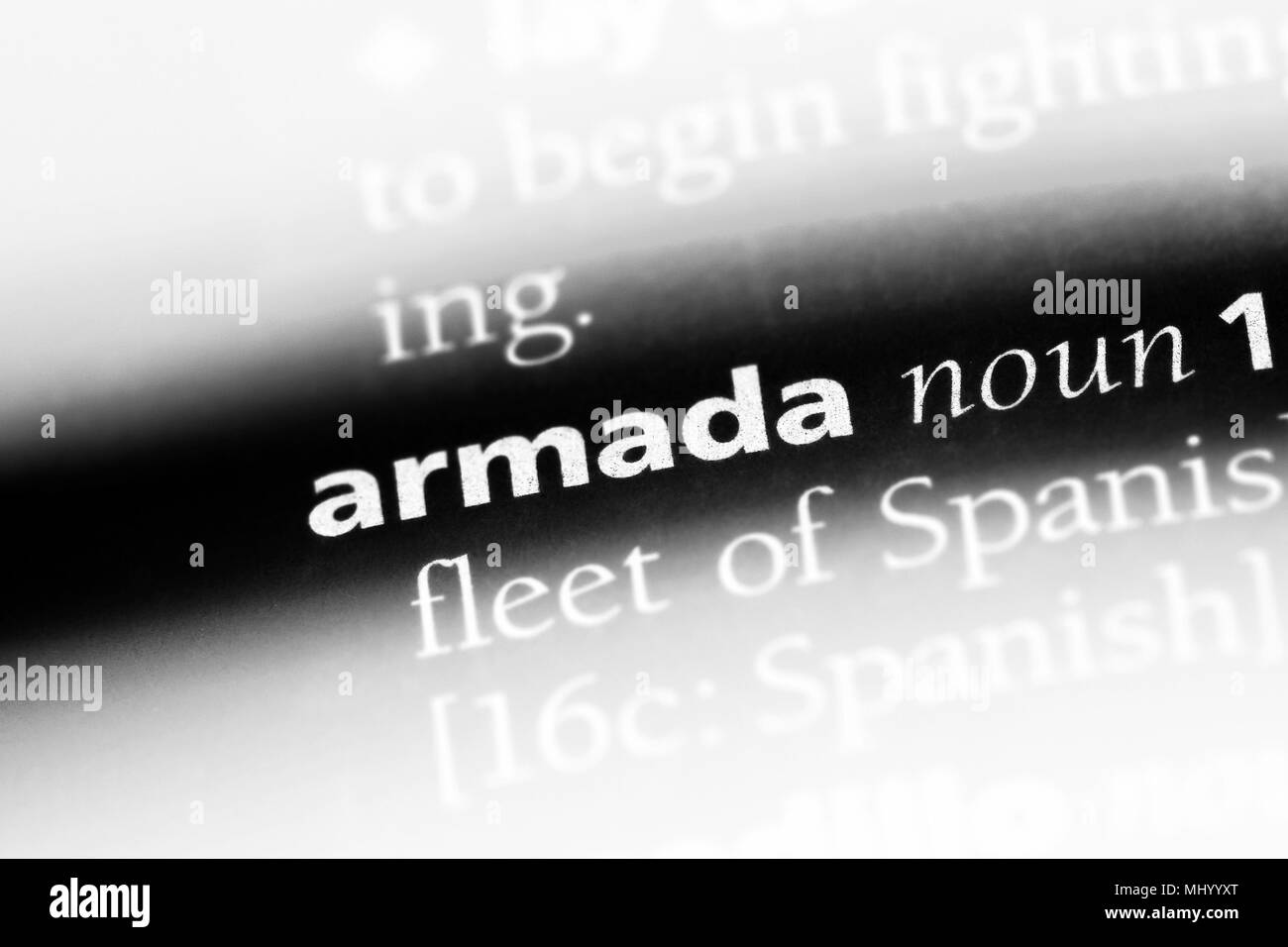 armada word in a dictionary. armada concept Stock Photo Alamy