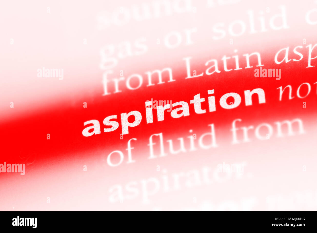 aspiration word in a dictionary. aspiration concept Stock Photo Alamy