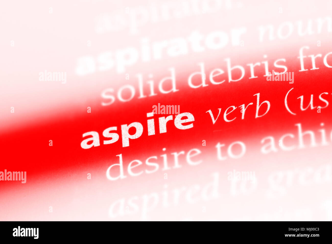 aspire word in a dictionary. aspire concept Stock Photo - Alamy