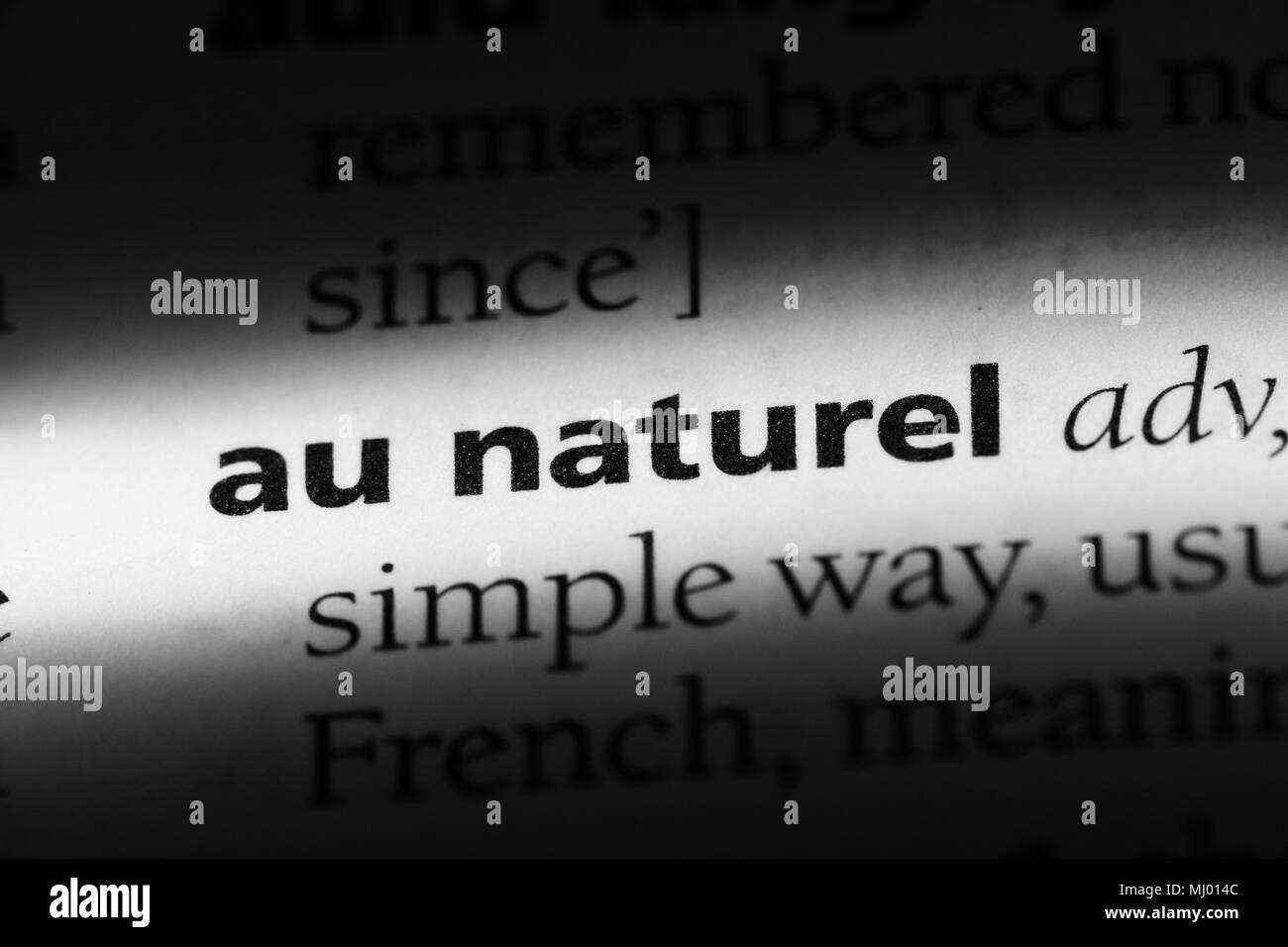 Au naturel hires stock photography and images Alamy