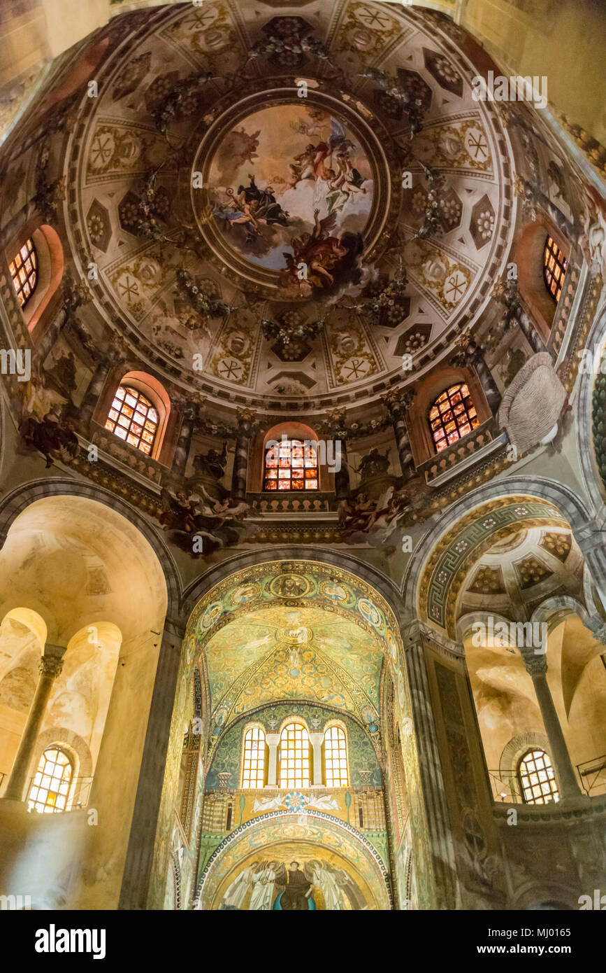 mosaic inside the famous Basilica di San Vitale, one of the most