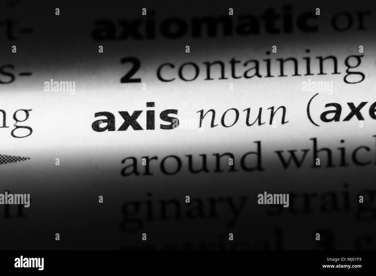 axis word in a dictionary. axis concept Stock Photo Alamy