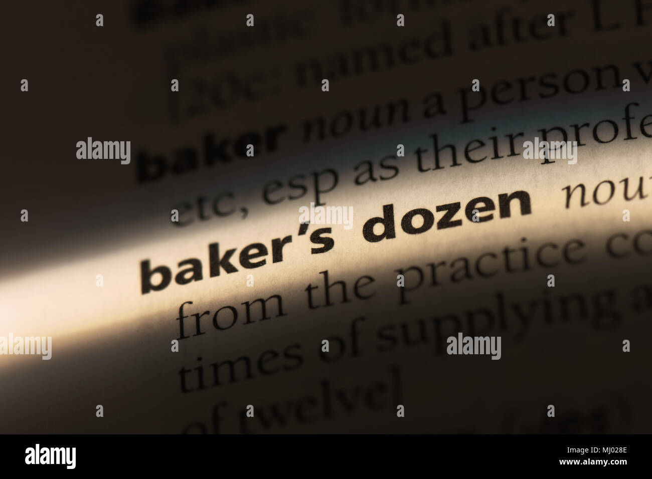 baker-s-dozen-word-in-a-dictionary-baker-s-dozen-concept-stock-photo