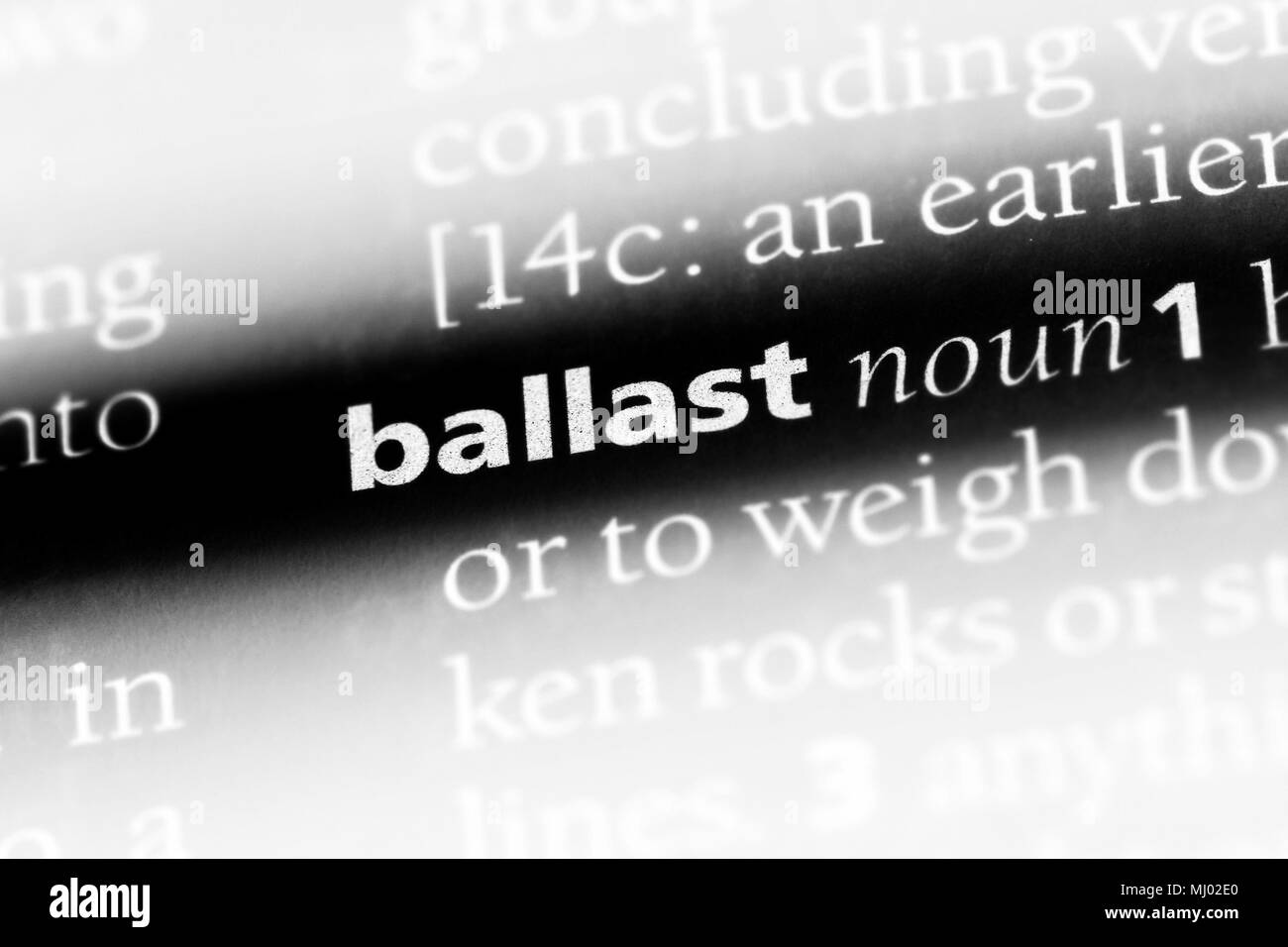 ballast word in a dictionary. ballast concept Stock Photo Alamy